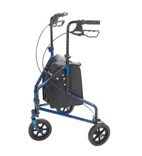 3 Wheel Rollator Rolling Walker with Basket Tray and Pouch