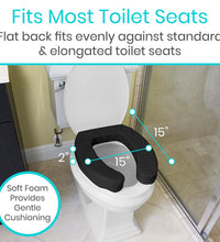 Toilet Seat Cushion Black 2" Soft