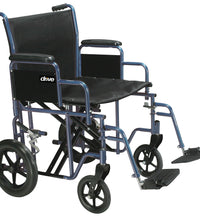 Bariatric Heavy Duty Transport Wheelchair with Swing Away Footrest