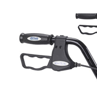 Heavy Duty Bariatric Rollator Rolling Walker with Large Padded Seat