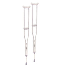 Underarm adjustable aluminum crutch, pediatric (4' 0" -  4' 6"), 1 pair