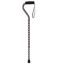 Drive, Foam Grip Offset Handle Walking Cane, Pink Floral