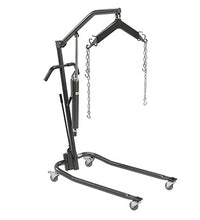 Drive, Hydraulic Patient Lift, 6 Point Cradle, 3" Casters, Silver Vein