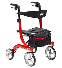 Drive, Nitro Euro Style Rollator Rolling Walker, Red