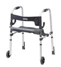 Drive, Clever Lite LS Walker Rollator with Seat and Push Down Brakes