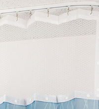 Snap Mesh Privacy Curtain Heading, 12" (for 8' Ceiling)