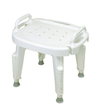 Adjustable shower seat with arms , no back