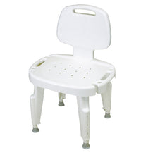 Adjustable shower seat with back , no arms