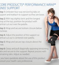 Performance Wrap Knee Support BK/BL - XL