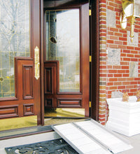 Single Fold Portable Wheelchair Scooter Ramp with Carry Handle and Travel Bag