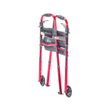 Portable Folding Travel Walker with 5" Wheels and Fold up Legs