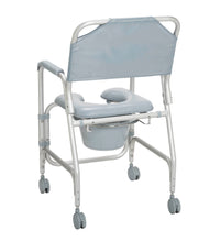 Lightweight Portable Shower Chair Commode with Casters