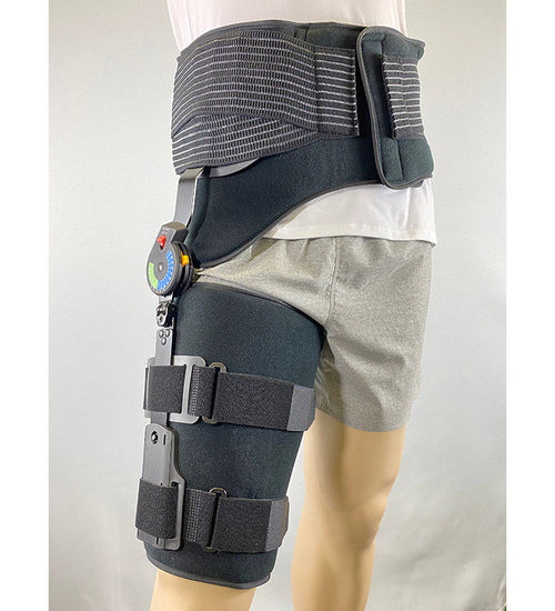 L1686 ISO-HI203R - RIGHT - ISO Preferred Post Op Hip Abd Brace w/Adj Flexion. Fits up to 52" waist.