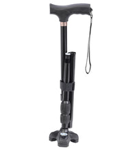 Flex N Go Adjustable Folding Cane with T Handle