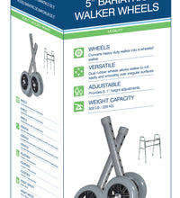 Heavy Duty Bariatric Walker Wheels, 5"