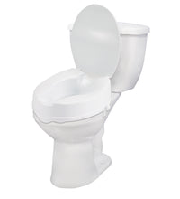 Raised Toilet Seat with Lock and Lid, Standard Seat