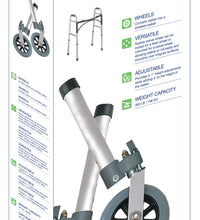 Swivel Lock Walker Wheels, 5"