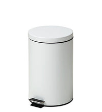 Clinton, Small Round Waste Receptacle, White, 13 Quart