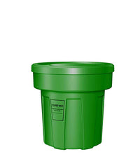 Food Grade Receptacle w/Lid, Green, 25 gal