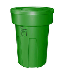 Food Grade Receptacle w/Lid, Green, 50 gal