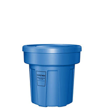 Food Grade Receptacle w/Lid, Blue, 25 gal