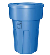 Food Grade Receptacle w/Lid, Blue, 55 gal