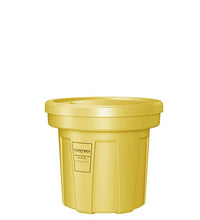 Food Grade Receptacle w/Lid, Yellow, 20 gal