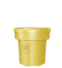 Food Grade Receptacle w/Lid, Yellow, 25 gal