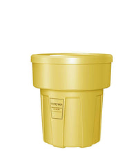 Food Grade Receptacle w/Lid, Yellow, 30 gal