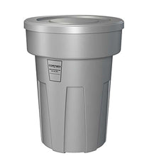 Flame Retardant Receptacle w/Lid, Gray, 50 gal