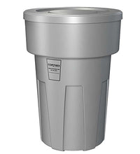 Flame Retardant Receptacle w/Lid, Gray, 55 gal