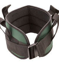 Padded transfer belt, side release buckle, medium (28" to 48"), green