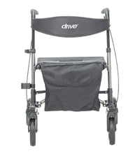 Compact Folding Rollator Rolling Walker, Grey/Black