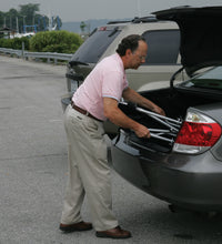 Flyweight Lightweight Transport Wheelchair with Removable Wheels