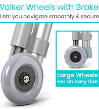 Walker Wheels with Brakes