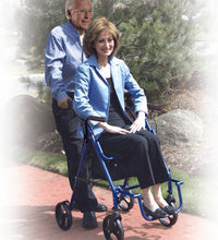 Duet Dual Function Transport Wheelchair Rollator Rolling Walker