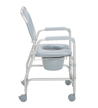 Lightweight Portable Shower Chair Commode with Casters