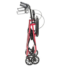 Rollator Rolling Walker with 6" Wheels, Fold Up Removable Back Support and Padded Seat