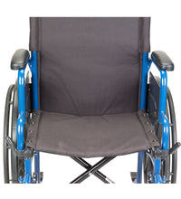 Blue Streak Wheelchair with Flip Back Desk Arms