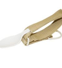 Utensil Holder, Adjustable Closure, Beige, Pediatric (2.25" - 3")