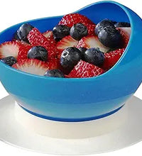 Ableware Scooper Bowl with Suction Cup Base, Blue