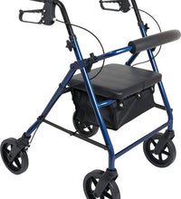 ProBasics Aluminum Rollator with 6-inch Wheels, Blue