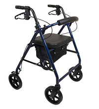 ProBasics Deluxe Aluminum Rollator with 8-inch Wheels, Blue