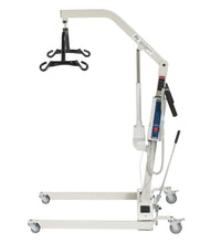 Bariatric Battery Powered Electric Patient Lift with Four Point Cradle and Rechargeable, Removable Battery