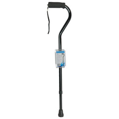 Cane Soft Foam Offset Handle Blue Jay Black with Strap