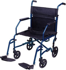 Transport Chair 19 Steel Metallic Blue Folding
