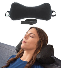 Sleep Log Chiropractic Bone Shaped Neck & Cervical Pillow- Lumbar Support - Black & Grey