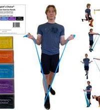 Therapist's Choice® Latex-Free 5 feet long x 5.9 inches wide Resistance Band Pack (Pack of 5)