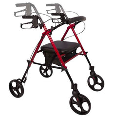 Rollator Aluminum Height Adjustable Burgundy