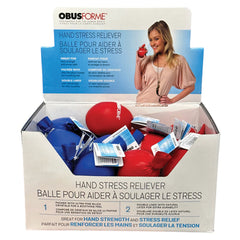 ObusForme Hand Stress Reliever Counter Display of 24